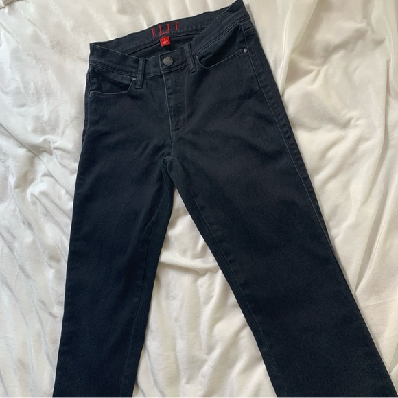 Elle Paris Slim Straight Black Jeans SZ (2) - Picture 6 of 9